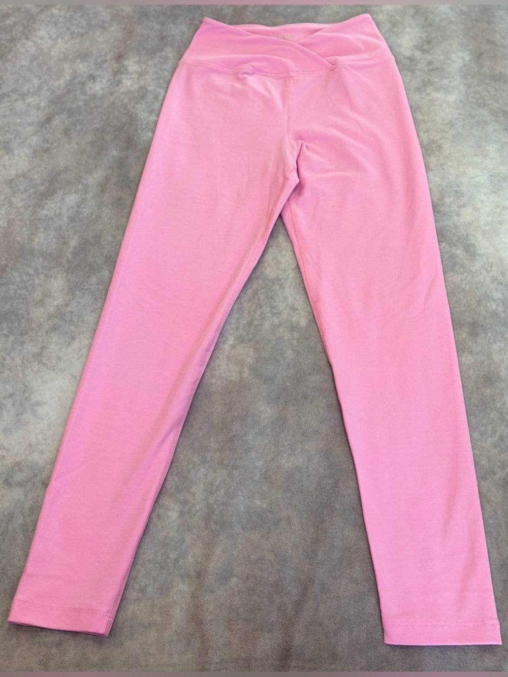 Year Of Ours Size:S Women Pink Crossover Waist Leggings